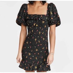 Farm Rio Tiny Fruits Smocked Dress